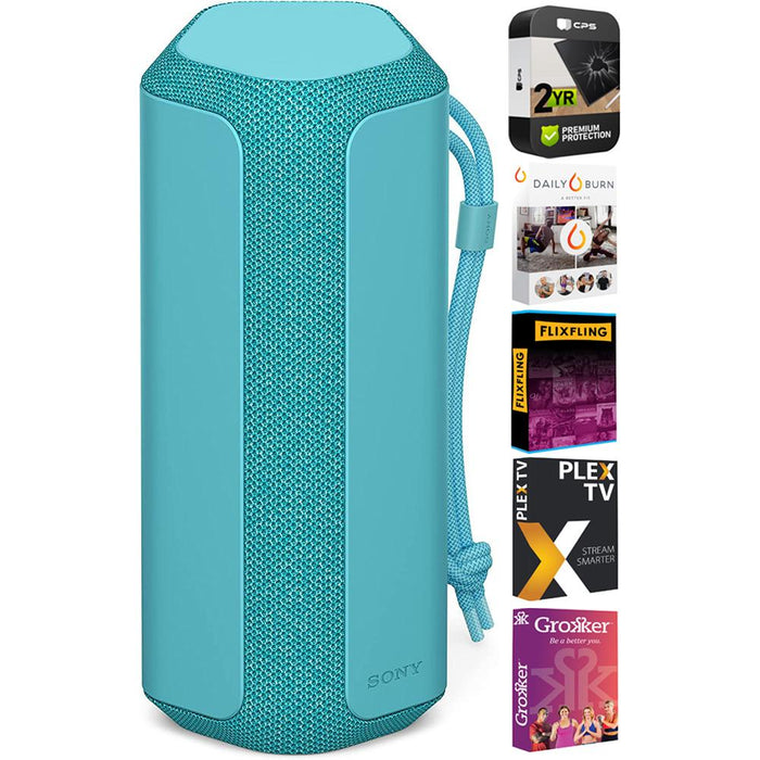 Sony X-Series Portable Wireless Speaker Blue + Streaming and Extended Warranty