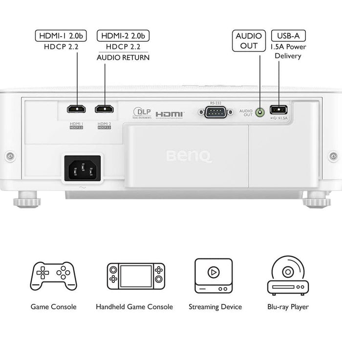 BenQ TK700STi 4K HDR, 60Hz Gaming Projector - Refurbished - Open Box