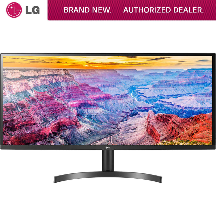 LG 34" UltraWide IPS FreeSync LED Monitor 2560 x 1080 21:9 34WL600-B - Refurbished