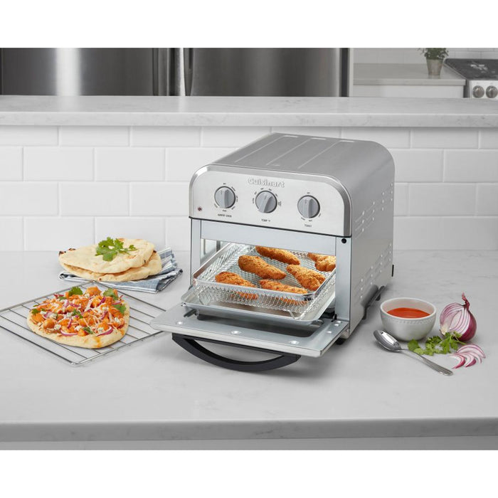 Cuisinart TOA-26 Compact AirFryer/Convection Toaster Oven w/ 5pc Knife Set + Oven Mitts