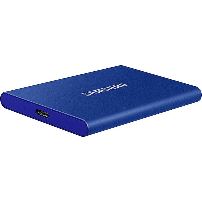 Samsung T7 1TB Portable SSD, USB 3.2 Gen2, Blue (MU-PC1T0H)