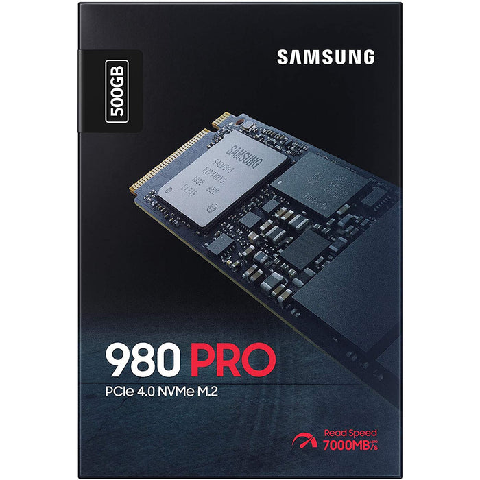 Samsung 980 PRO 500GB PCIe Gen4 NVMe Internal Gaming SSD (MZ-V8P500B)