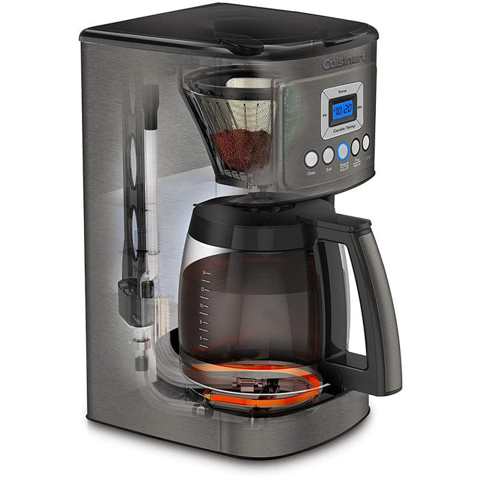 Cuisinart DCC-3200BKS Perfectemp Coffee Maker Black w/ Brew Cups Bundle