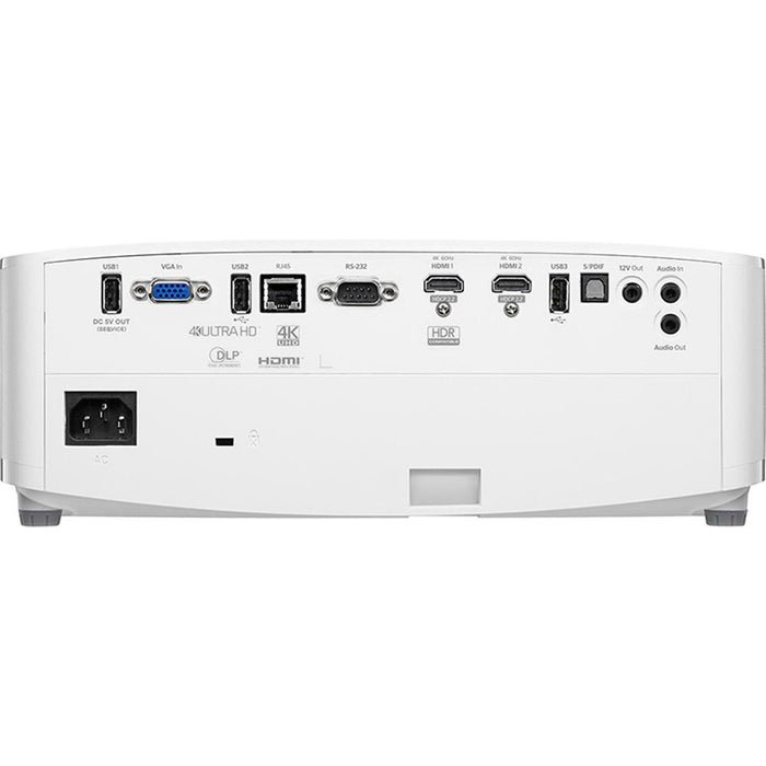 Optoma UHD55 Smart 4K UHD Home Theater Projector, White - Open Box