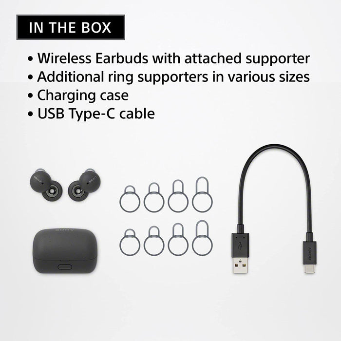 Sony LinkBuds Truly Wireless Earbuds Headphones w/ Alexa, White - Refurbished