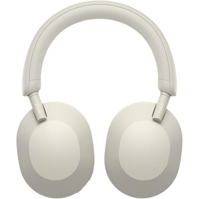 Sony Wireless Noise Canceling Headphones Silver Renewed with 2 Year Warranty