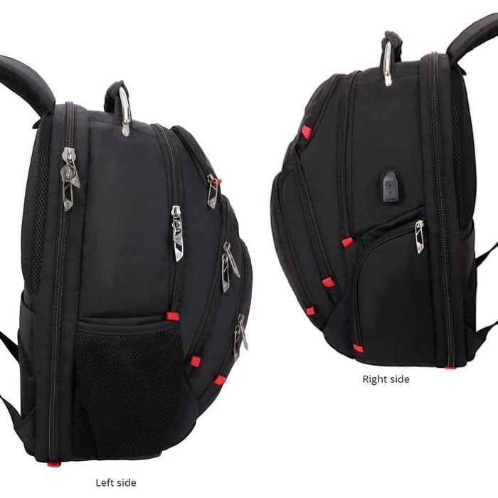 Swissdigital Pixel Business Travel Backpack, Black (SD-857)