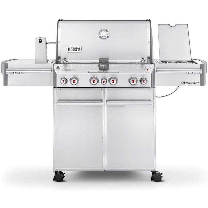 Weber Summit S-470 Natural Gas Grill with Rotisserie w/Warranty + Accessories Kit