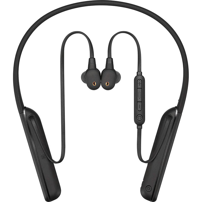 Sony Noise Canceling Wireless Behind-Neck In Ear Headphones, Black - Open Box