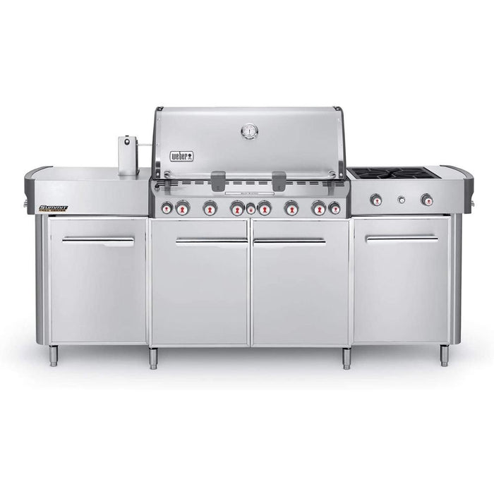 Weber Summit Grill Center, Natural Gas - Stainless Steel w/ Warranty + Accessories Kit