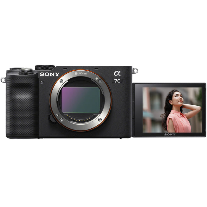 Sony a7C Mirrorless Full Frame Camera Body Kit Black + DJI RS 3 Combo Gimbal Bundle