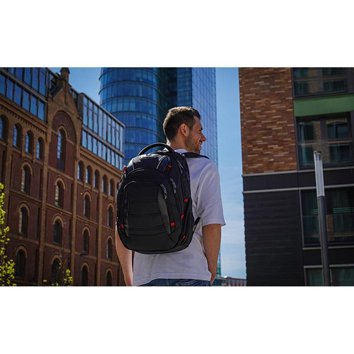 Swissdigital J14-BR Circuit TSA Business Travel Backpack with Laptop Pocket, USB Port