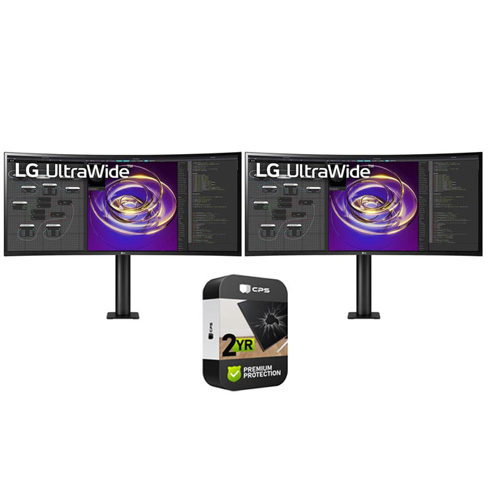 LG 34" 21:9 Curved UltraWide QHD PC Monitor 2 Pack with 2 Year Warranty