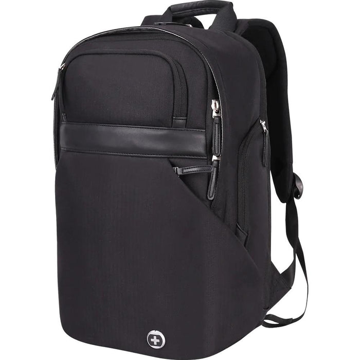 Swissdigital SD1005M-01 Pearl Rose Massaging TSA Backpack with 14" Laptop Pocket, USB