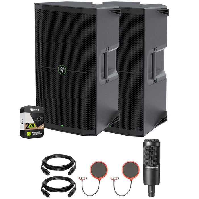 Mackie 12" 1400W Enhanced Powered Loudspeaker (2-Pack) + 2 Year Protection Pack