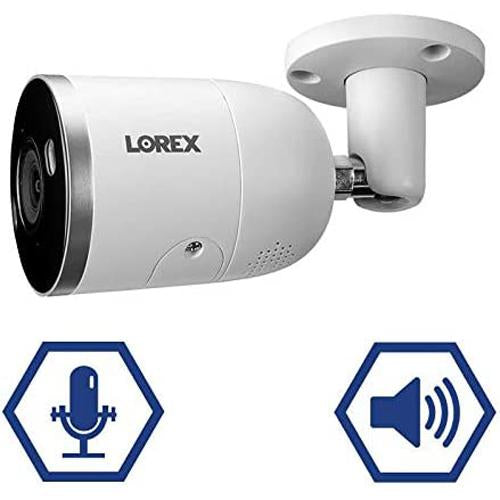 Lorex 4K Ultra HD Smart Deterrence IP Camera with Smart Motion Detection Plus E892AB-E