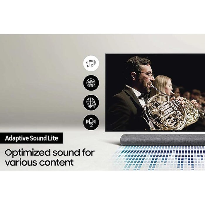 Samsung 3.0ch Soundbar With DTS Virtual:X & Dolby Digital 5.1 2021 + HDMI Bundle