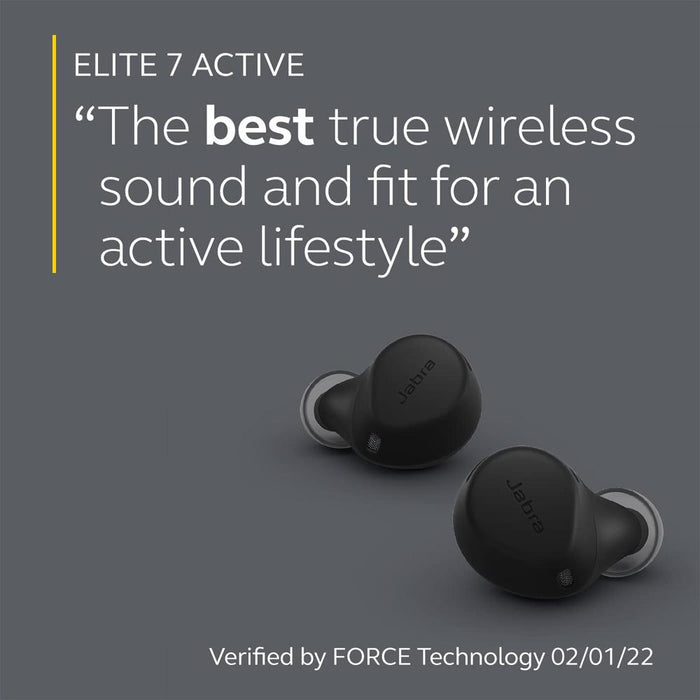 JABRA Elite 7 Active True Wireless Earbuds Black with Audio Essentials Bundle