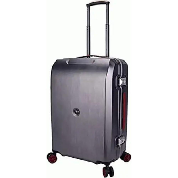 Swissdigital SD4807G1-02 Deluxe Tech Silver-Tone 24" GPRS TSA Suitcase with USB Port
