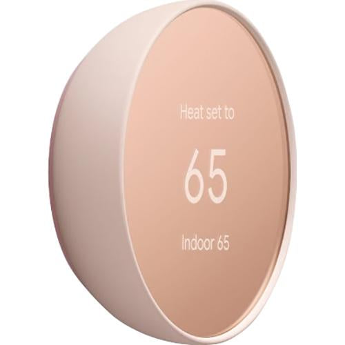 Google Nest Programmable Smart Wi-Fi Thermostat for Home (Sand) - GA02082-US - Open Box