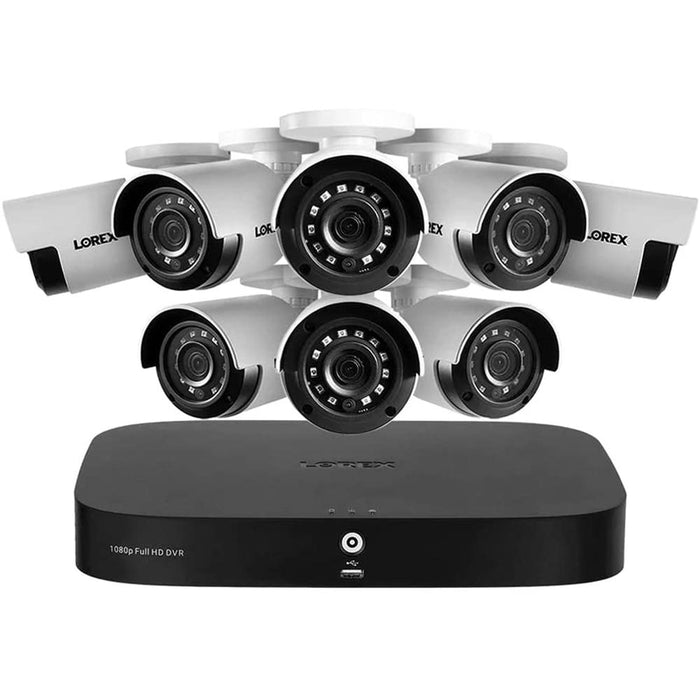 Lorex 8 Channel HD 1080p 1TB Wired DVR System with 8 Cameras + 2 Year Warranty
