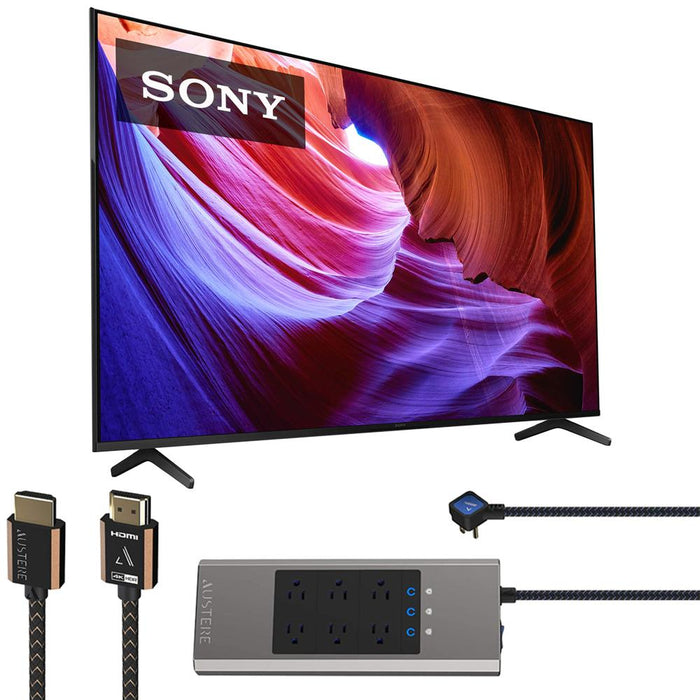 Sony KD65X85K 65" X85K 4K HDR LED TV with smart Google TV 2022 with HDMI Bundle