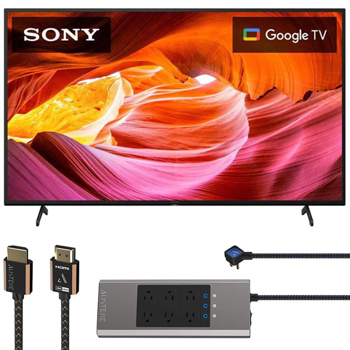 Sony KD65X75K 65" BRAVIA X75K 4K HDR Ultra HD Smart TV 2022 with HDMI Bundle