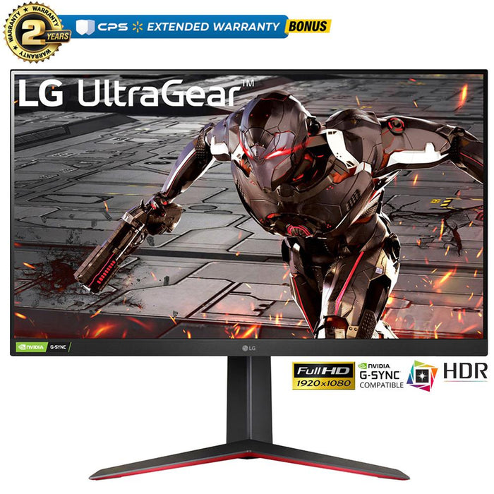 LG 32" UltraGear FHD 165Hz HDR10 Gaming Monitor, G-SYNC w/ 2 Year Extended Warranty