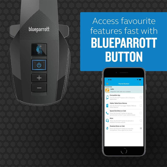 BlueParrott B350-XT Bluetooth Mono Noise-Canceling Headset w/ Warranty Bundle