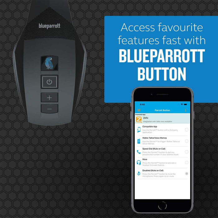 BlueParrott B550-XT Bluetooth Mono Noise-Canceling Headset w/ Warranty Bundle