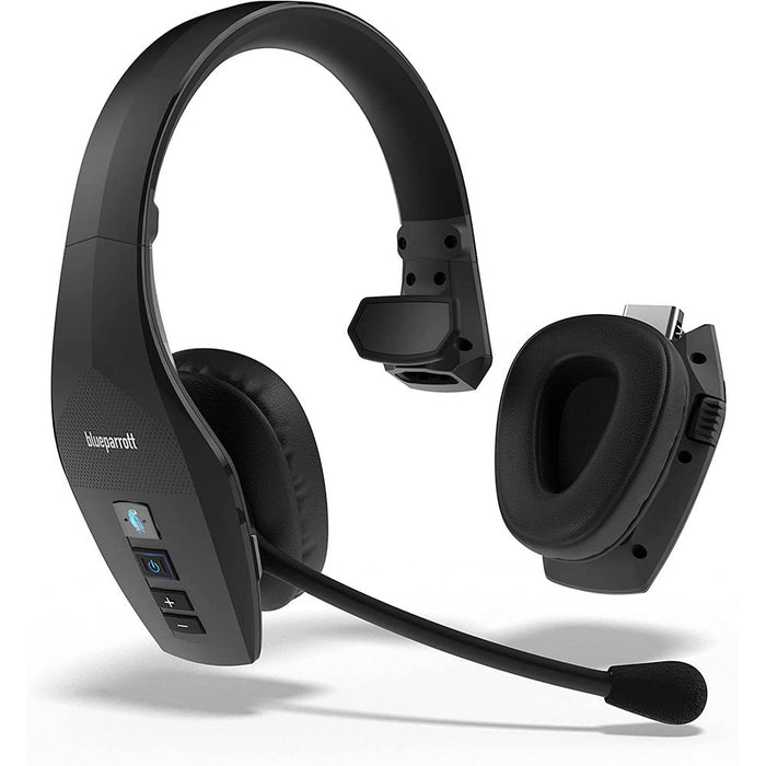BlueParrott S650-XT 2-in-1 Convertible Bluetooth Noise-Canceling Headset w/ Warranty Bundle