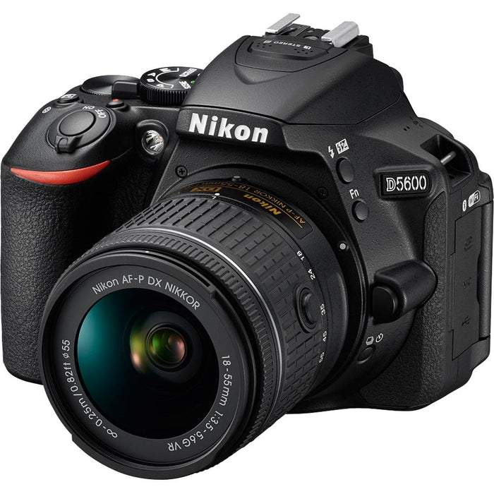 Nikon D5600 24.2MP DX DSLR Camera w/ AF-P 18-55mm f/3.5-5.6G VR Lens Kit - Open Box