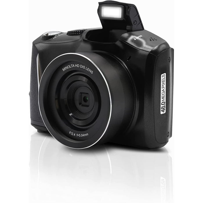 Minolta MND50-BK 48 MP 4K Ultra HD 16X Digital Zoom Digital Camera (Black)