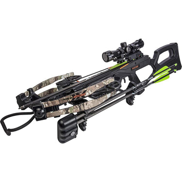 Bear Archery AC14A2B9185 Intense Crossbow Kit, Veil Stoke + Tactical Accessory Bundle