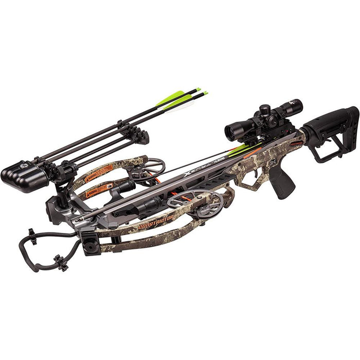Bear Archery Constrictor Crossbow Kit, Truetimber Strata + Tactical Accessory Bundle