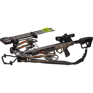 Bear Archery Constrictor Crossbow Kit, Truetimber Strata + Tactical Accessory Bundle