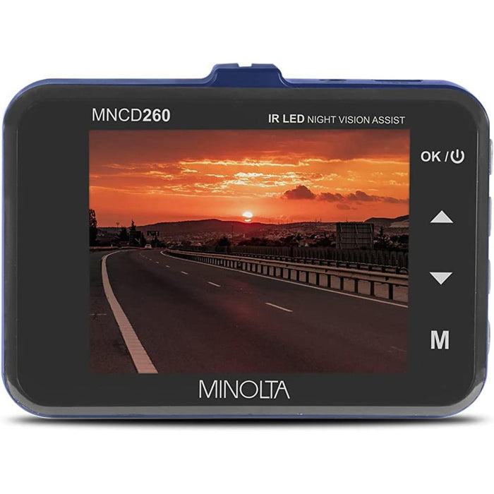 Minolta MNCD260 1080p Infrared NV Car Camcorder with 2.2" LCD Monitor (Blue)