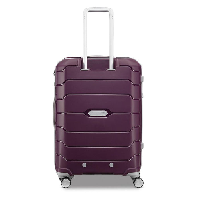 Samsonite Freeform 28" Large Spinner Luggage Amethyst Purple + Traveling Bundle