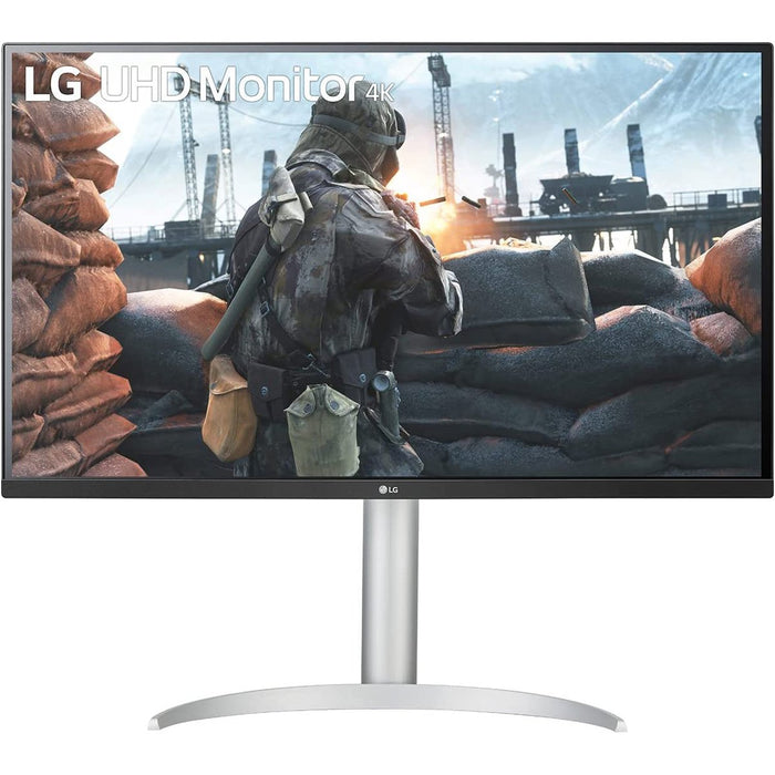 LG 32UP550N-W 32" UHD HDR Monitor with USB Type-C + 2 Year Protection Pack