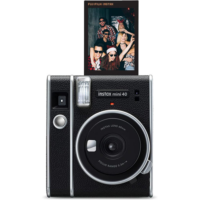 Fujifilm Instax Mini 40 Instant Camera with Mini Twin Pack Picture Instant Film Bundle