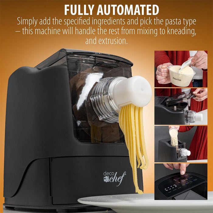 Deco Chef Automatic Pasta Maker 13 Pasta Types Ready in 15 Minutes - Renewed