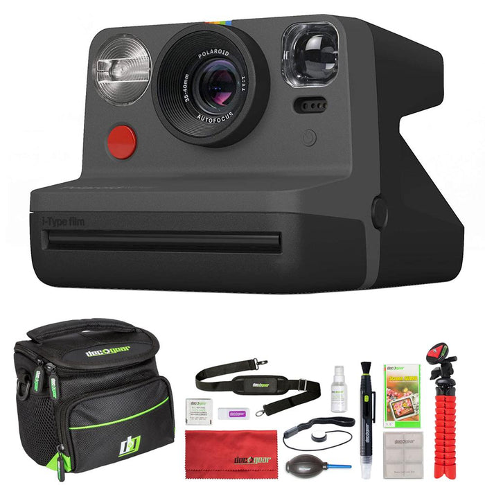 Polaroid Originals PRD9028 Now I-Type Instant Camera - Black + Deco Camera Bag