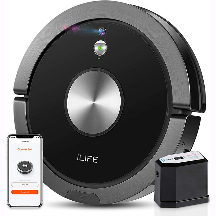 iLife Self-Charging Robot Vacuum Cleaner with WiFi Renewed + 1 Year Warranty