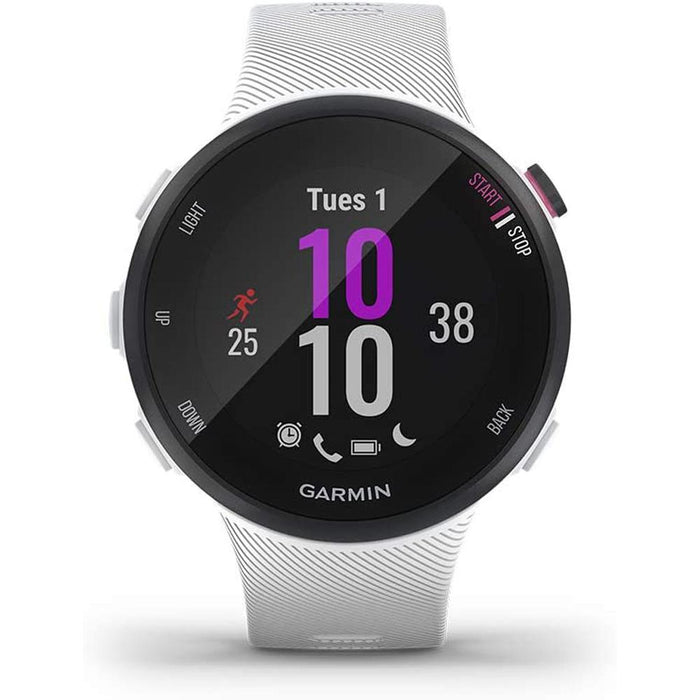 Garmin Forerunner 45S GPS Heart Monitor Smartwatch White Renewed+2 Year Warranty