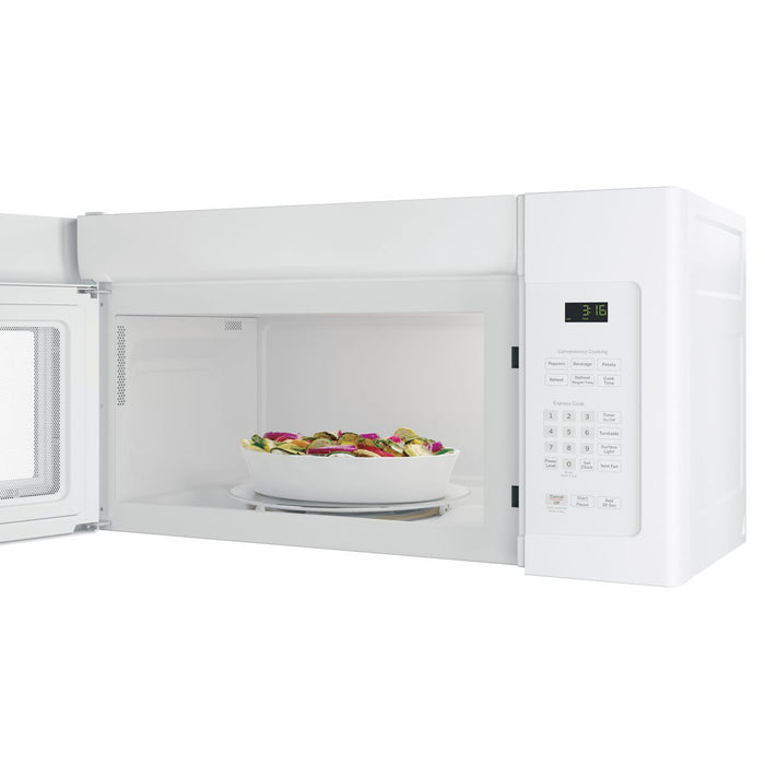 GE 1.6 Cu. Ft. Over-the-Range Microwave Oven with Vent, White (JNM3163DJWW)