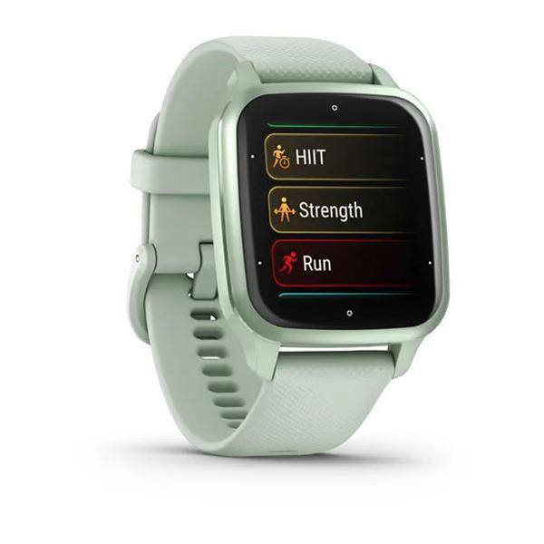 Garmin Venu Sq 2 GPS Smartwatch, Metallic Mint Bezel with Cool Mint Case and Band