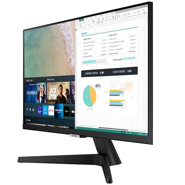 Samsung 24" M5 FHD 1080p Smart PC Monitor and Steaming TV (LS24AM506NNXZA) - Refurbished