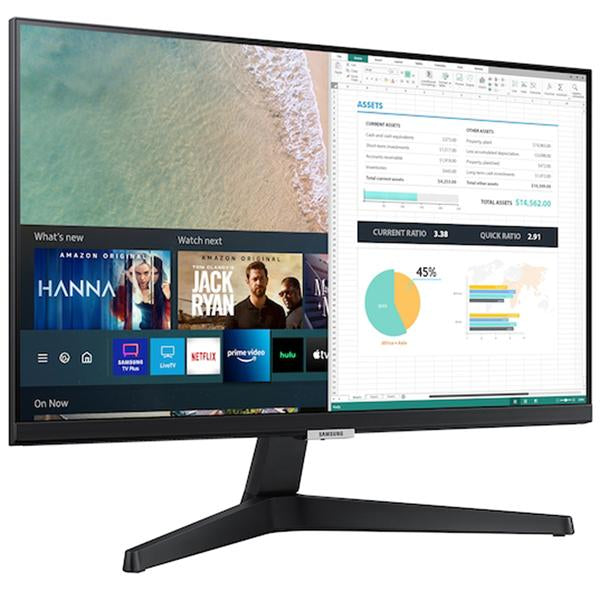 Samsung 24" M5 FHD 1080p Smart PC Monitor and Steaming TV (LS24AM506NNXZA) - Refurbished
