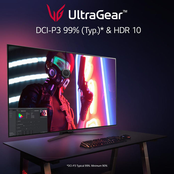 LG 48" UltraGear UHD OLED Gaming Monitor + AI-Powered PTZ Webcam Bundle