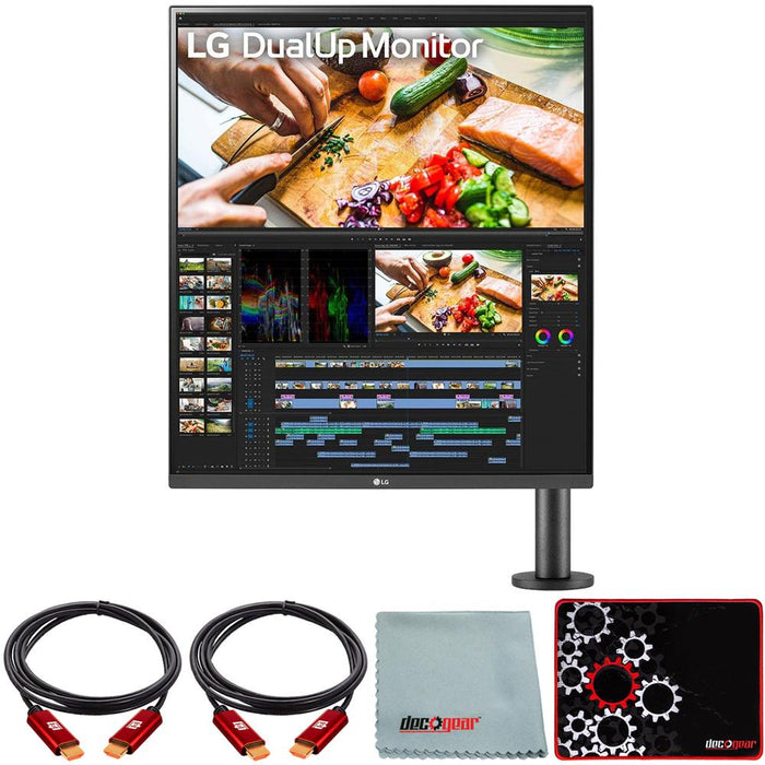 LG DualUp 16:18 SDQHD IPS HDR Monitor with Mouse Pad Bundle